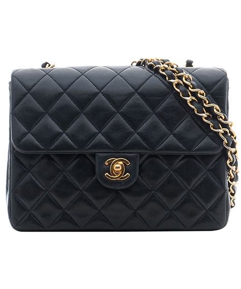 chanel black quilted leather bag|Chanel quilted leather handbags.